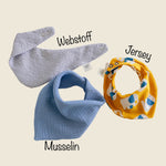 Baby-Halstuch 3 versch. Schnittmuster für Musselin, Webware und Jersey : - Sewando