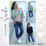 Ebook PDF Schnittmuster Pullover SIROLO + Add on Gr. 34-56
