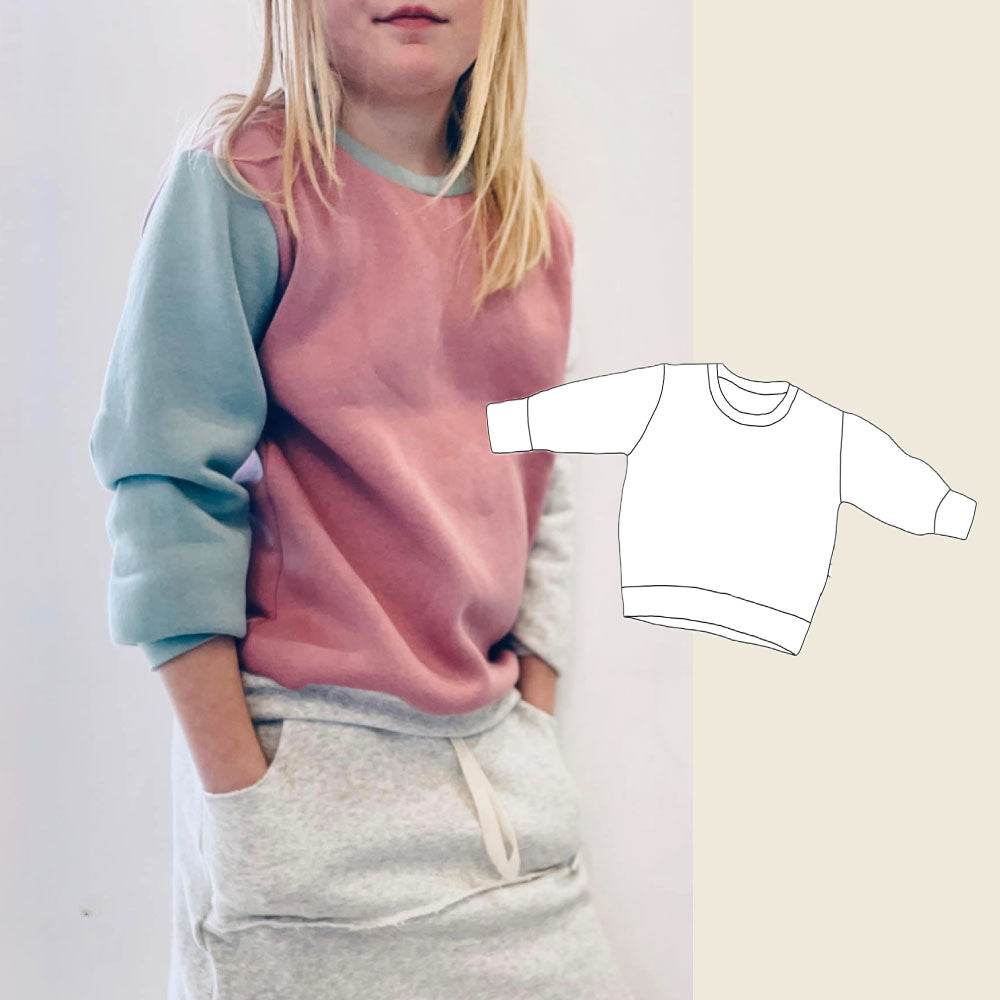 Basic-Sweater Kids / Schnittmuster - Sewando