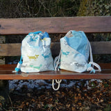 Schnittmuster Turnbeutel ELINE in 3 Varianten (35x40x10cm)