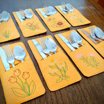 Stickdatei - 8 Bestecktaschen Blumenmeer - Sewando