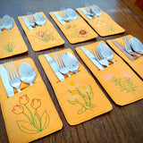 Stickdatei - 8 Bestecktaschen Blumenmeer - Sewando