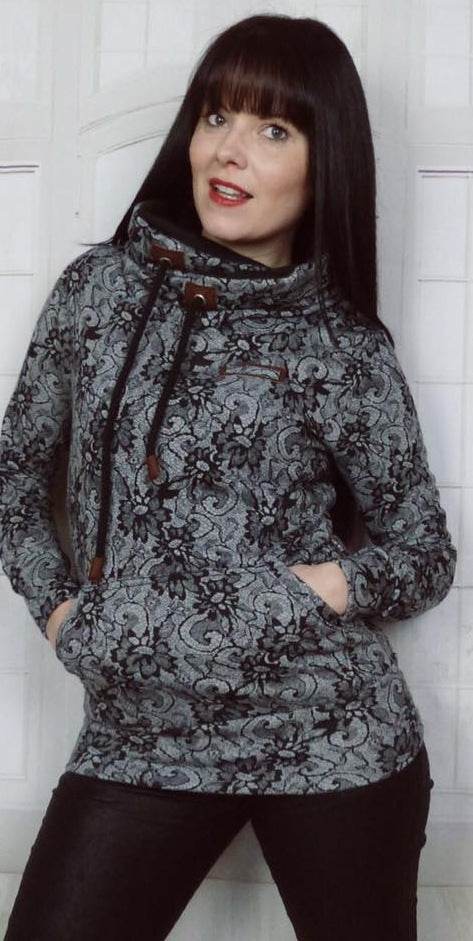 Schnittmuster Hoodie JOLINE Gr. XS-XXXL+ gratis Plotterdatei : - Sewando
