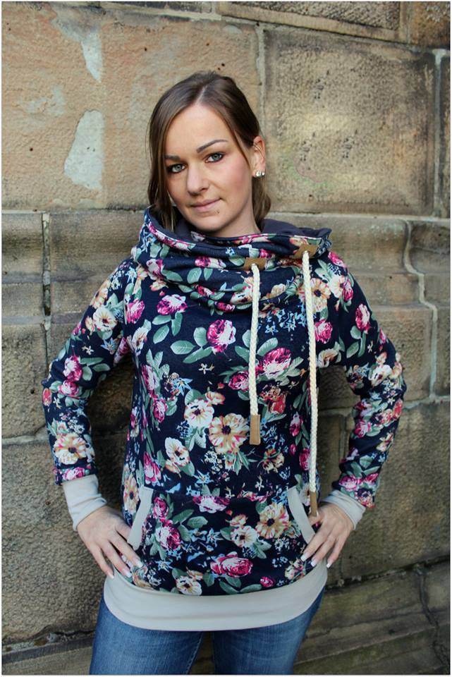 Schnittmuster Hoodie JOLINE Gr. XS-XXXL+ gratis Plotterdatei : - Sewando