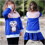 Schnittmuster Pullover, Troyer Achat Gr. 80 bis 152 - Sewando