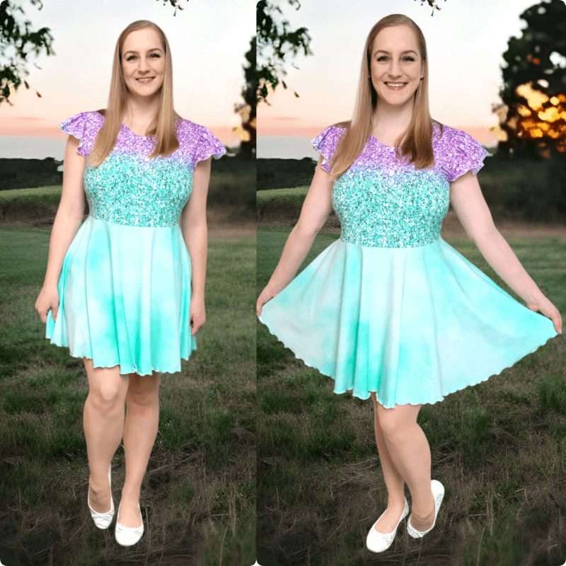 Schnittmuster Kleid Alianda Gr. 32 bis 52 - Sewando