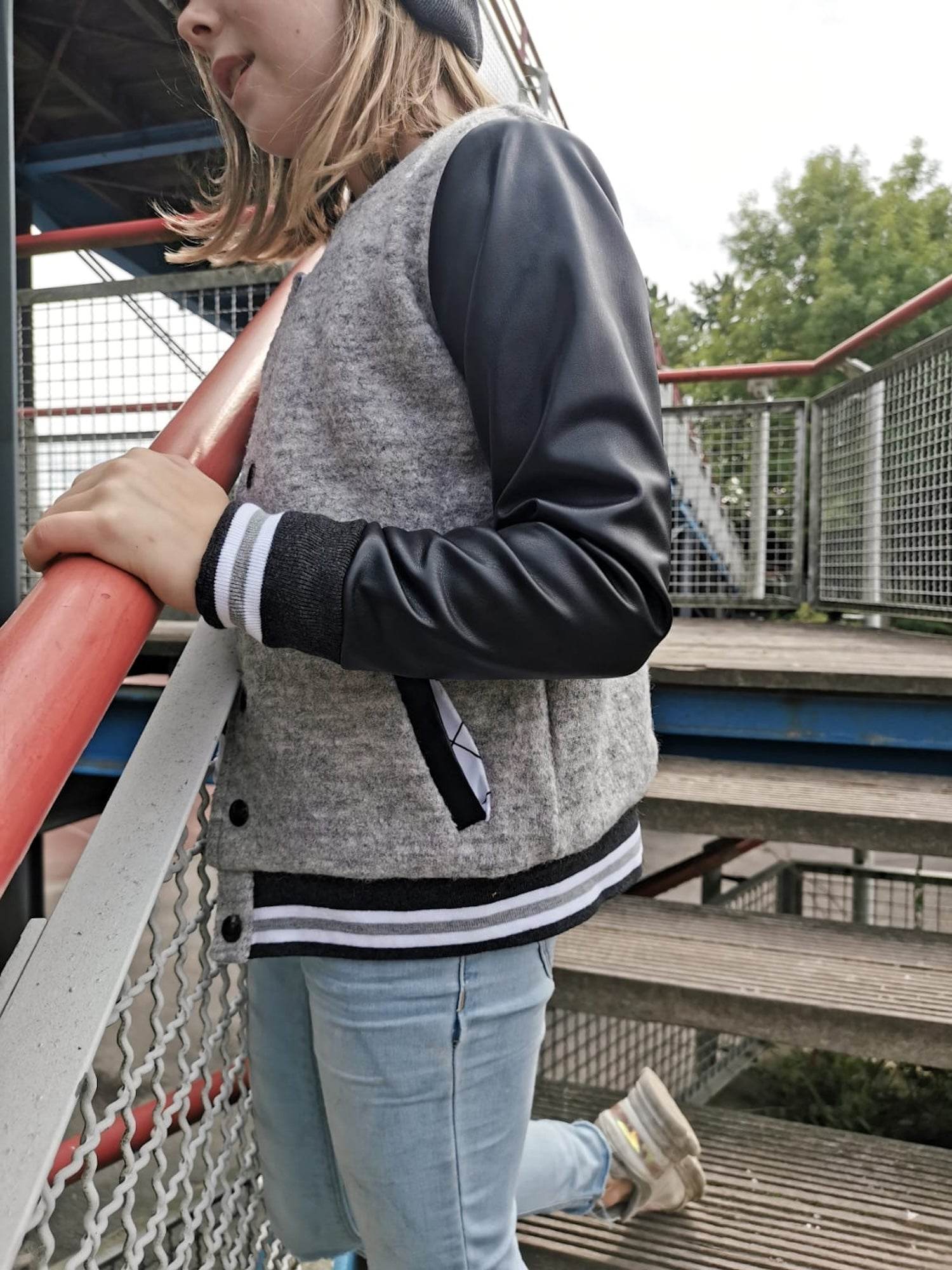 Schnittmuster Runas Jäckchen Collegejacke Gr. 50-140 - Sewando