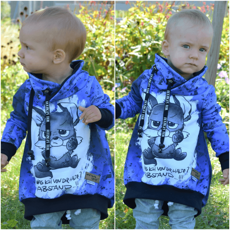 Schnittmuster Hoodie Bubble Gr. 80 bis 152 - Sewando