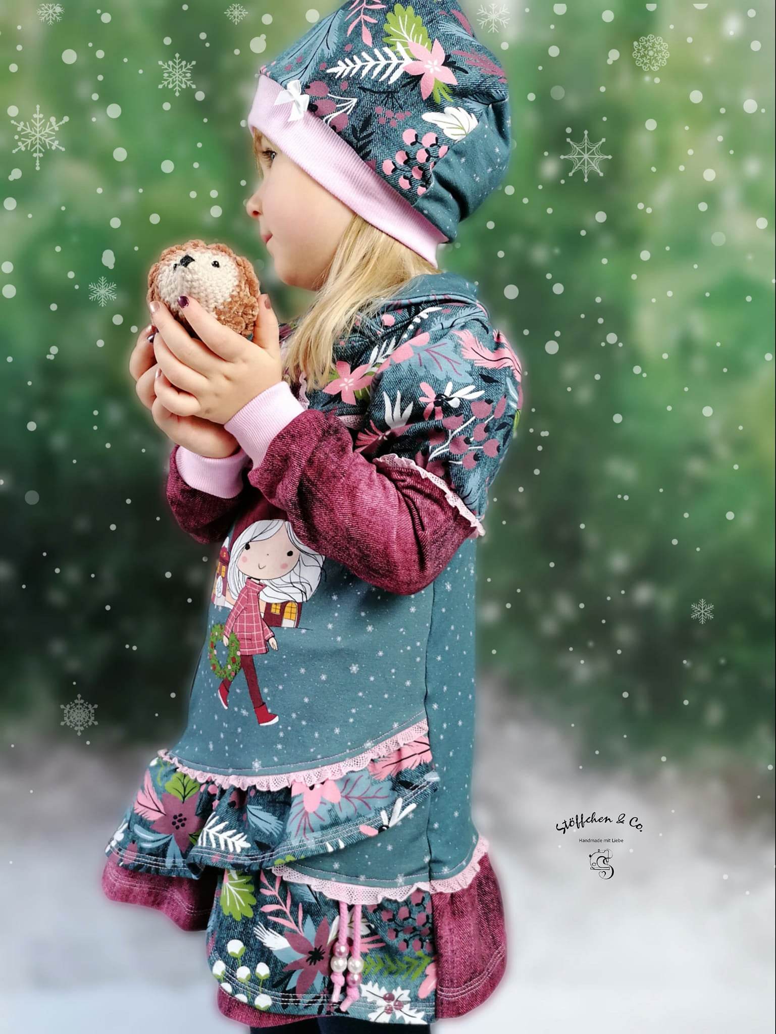 Schnittmuster Aya Pullover Kleid Gr. 80 bis 152 - Sewando