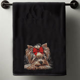 Stickdatei Yorkshire Terrier "Birdie" - realistisch - FÜR DUNKLE STOFFE