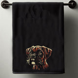 Stickdatei Boxer Welpe "Monroe" - realistisch - FÜR DUNKLE STOFFE