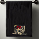 Stickdatei Applikation Yorkshire Terrier "Elsa" - realistisch - FÜR HELLE & DUNKLE STOFFE