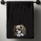 Stickdatei Applikation King Charles Cavalier Spaniel "Lotte" - realistisch - FÜR HELLE & DUNKLE STOFFE