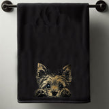 Stickdatei Applikation Yorkshire Terrier "Lucy" - realistisch - FÜR HELLE & DUNKLE STOFFE