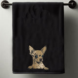 Stickdatei Applikation Chihuahua "Aage"  - realistisch - FÜR HELLE & DUNKLE STOFFE