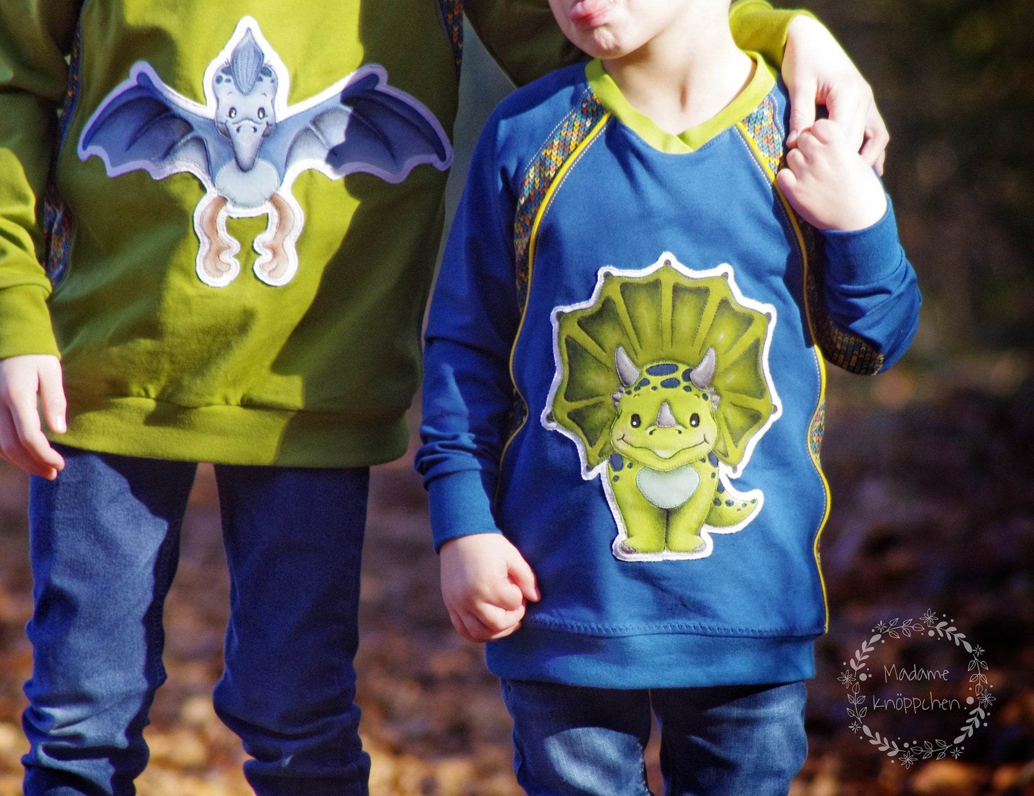 Applikationsvorlage Little Dinos - Sewando