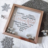 Plotterdatei Weihnachtsworte Wortwolke Herz