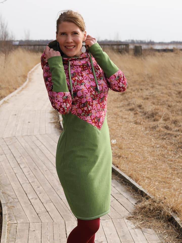 Schnittmuster Ebook Hoodiekleid UDINE Gr. 32-56 : - Sewando