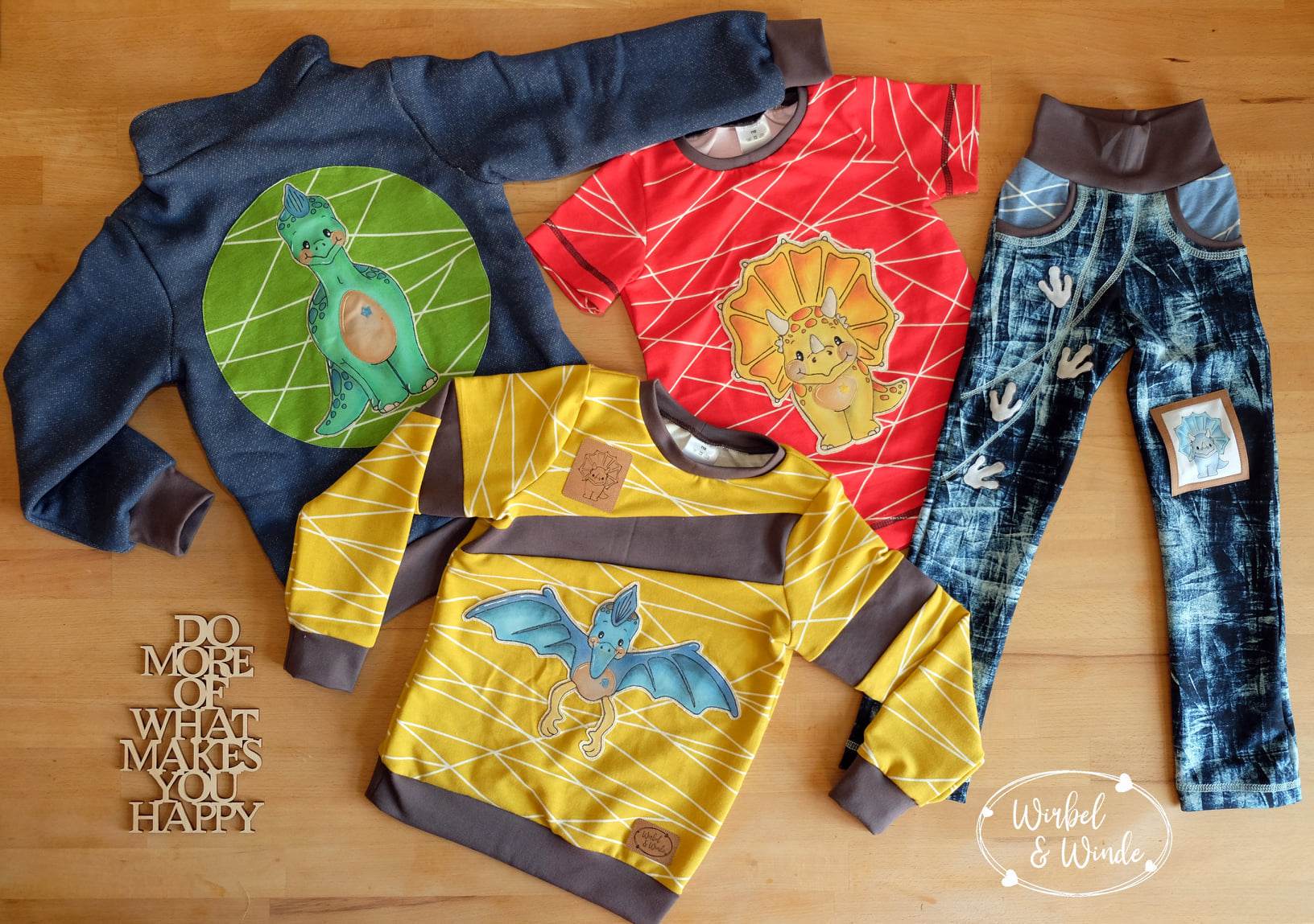 Applikationsvorlage Little Dinos - Sewando