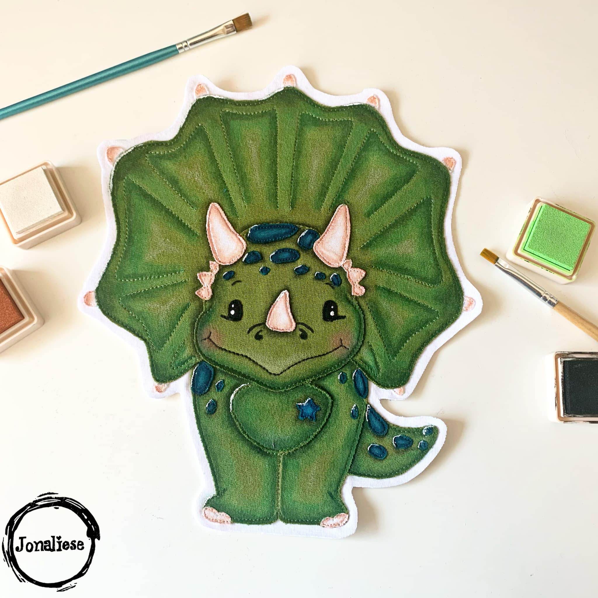 Applikationsvorlage Little Dinos - Sewando