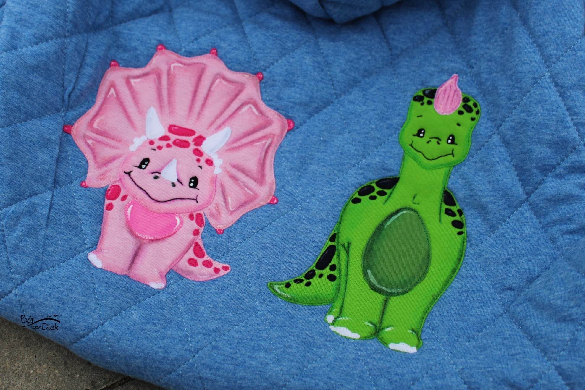 Applikationsvorlage Little Dinos - Sewando