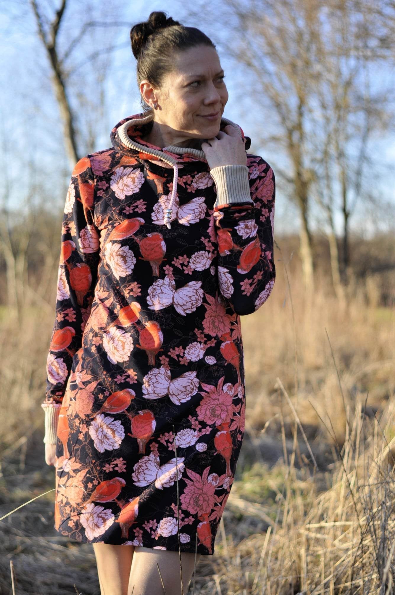 Schnittmuster Ebook Hoodiekleid UDINE Gr. 32-56 : - Sewando