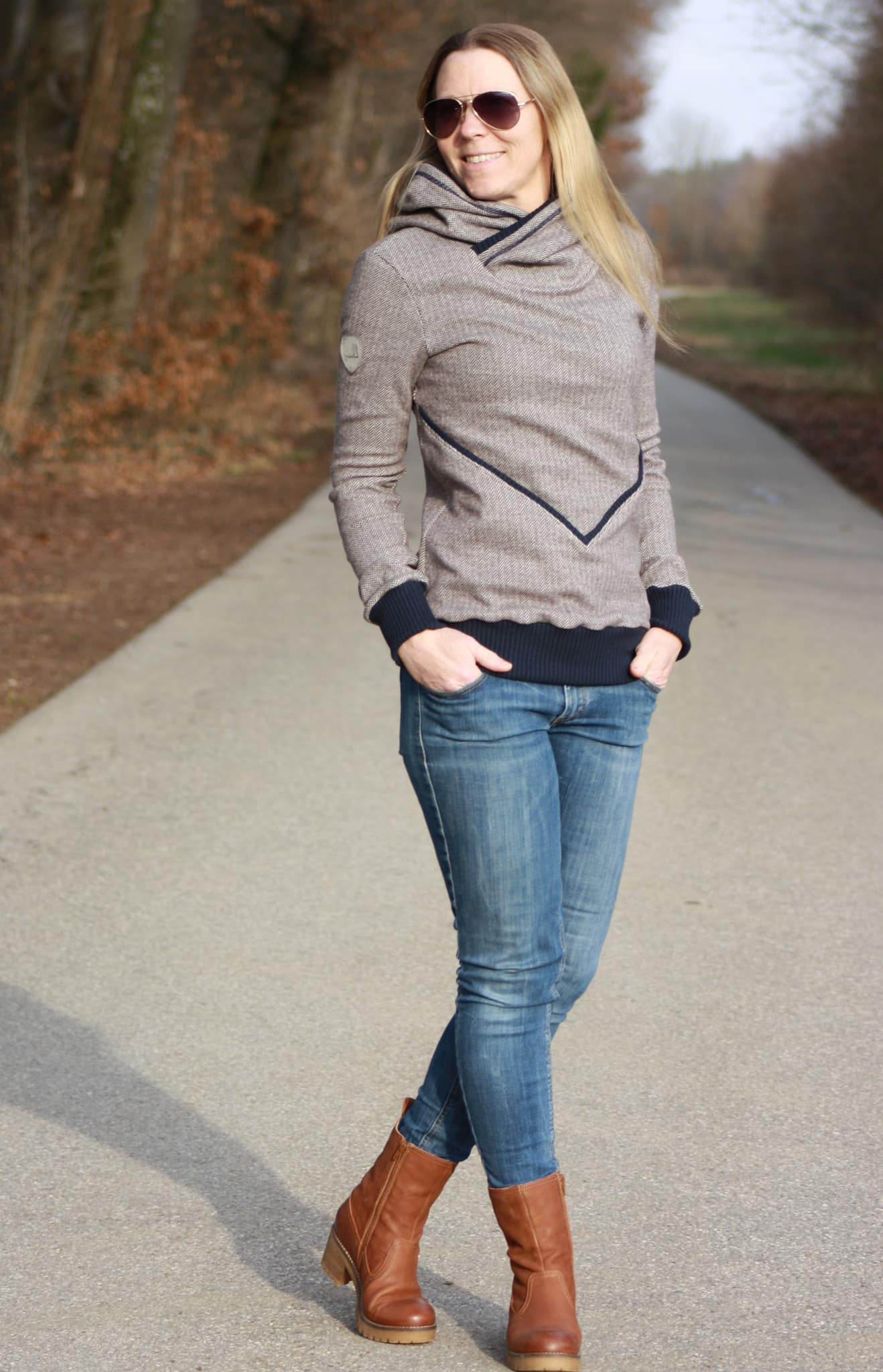 Schnittmuster Ebook Hoodiekleid UDINE Gr. 32-56 : - Sewando