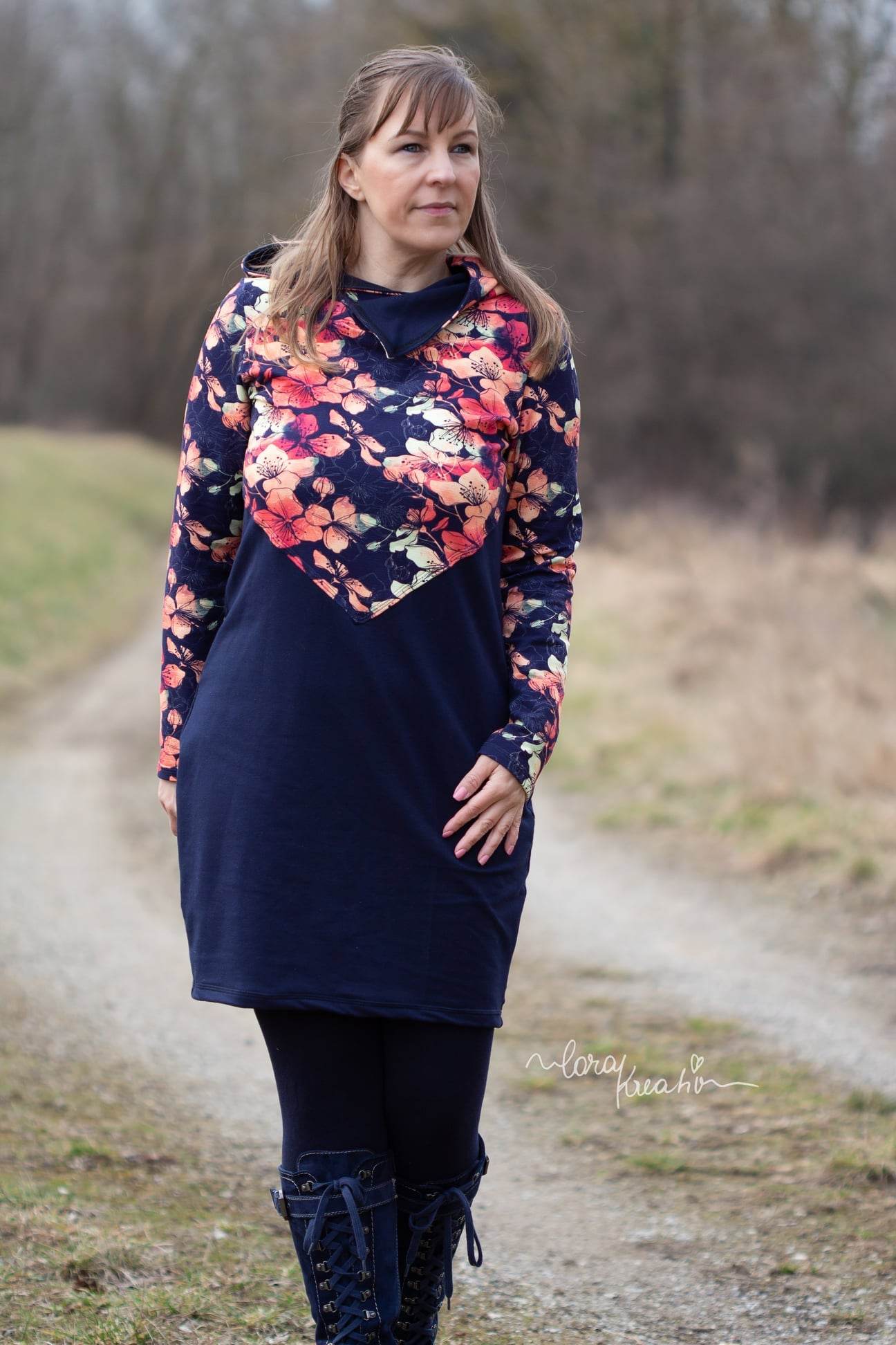 Schnittmuster Ebook Hoodiekleid UDINE Gr. 32-56 : - Sewando