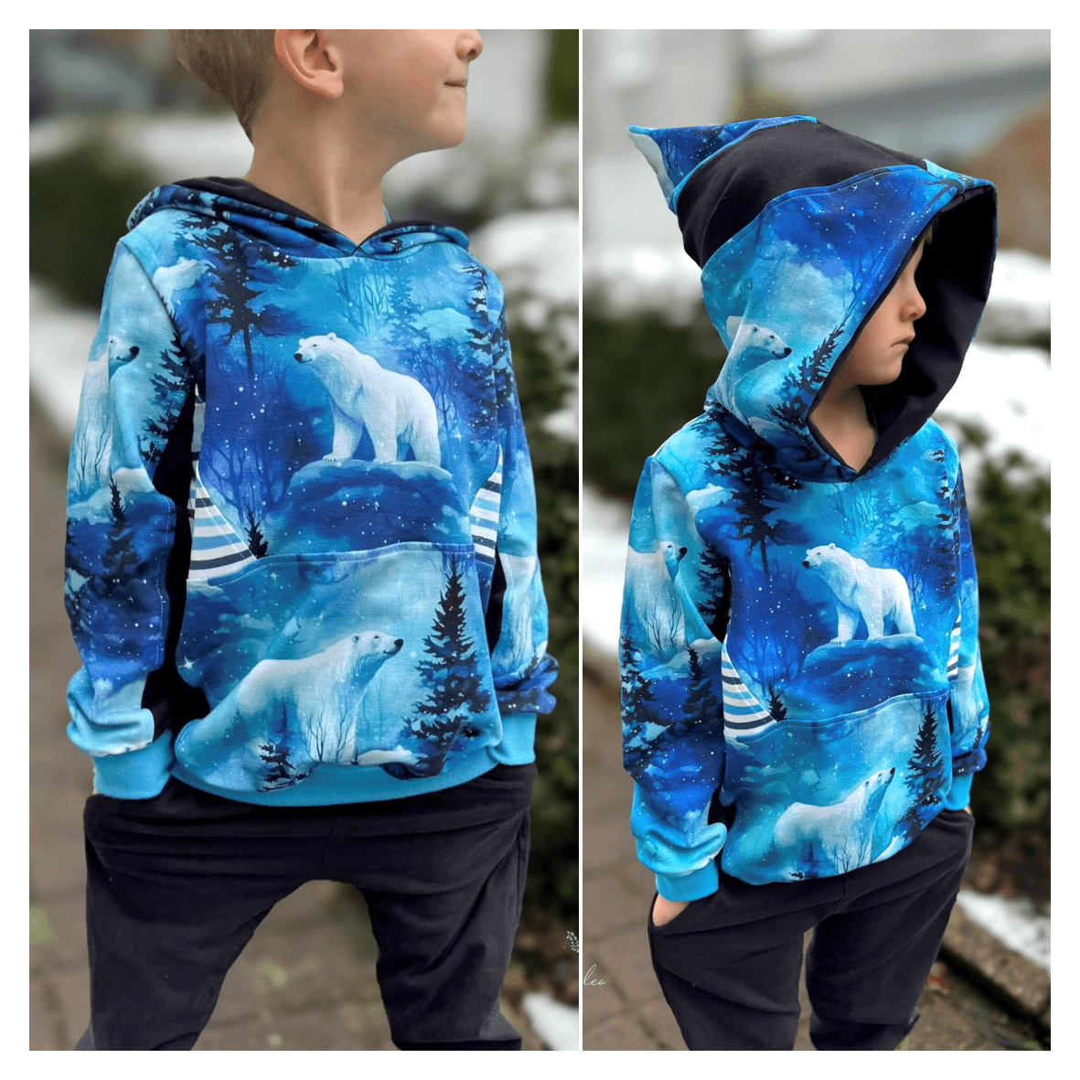 Schnittmuster Pullover Hoodie Bexx Gr. 80 bis 152 - Sewando