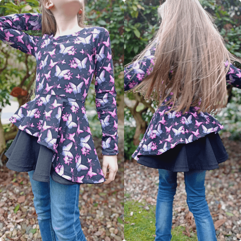 Schnittmuster Kleid AppleJuicy Gr. 80 bis 152 - Sewando