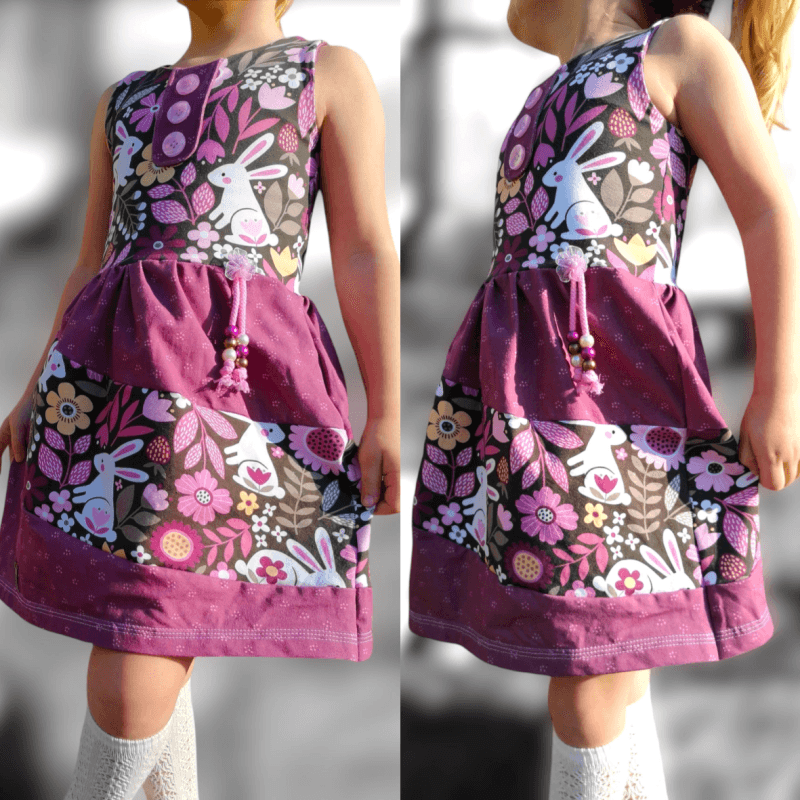 Schnittmuster Kleid Alilly Gr. 80 bis 152 - Sewando