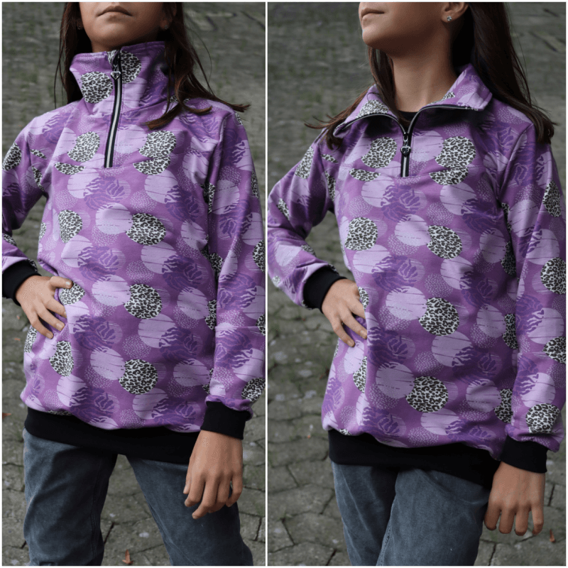 Schnittmuster Pullover, Troyer Achat Gr. 80 bis 152 - Sewando