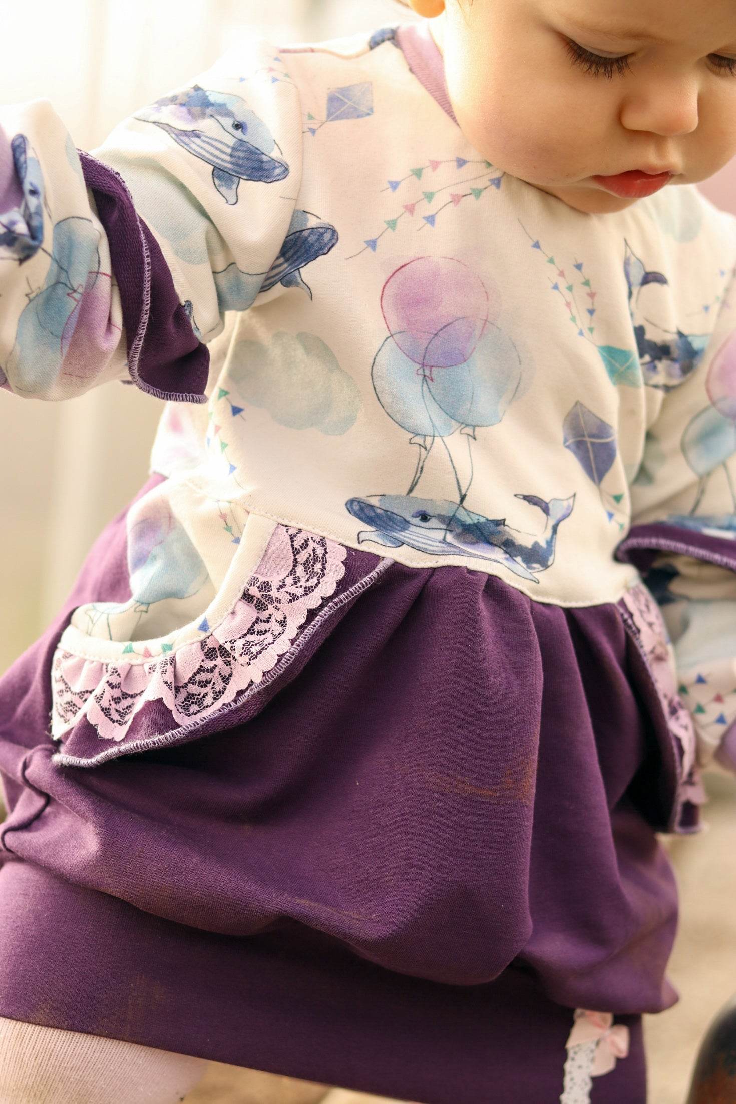 Schnittmuster KleiderElla Sweatkleid Gr. 80-140 - Sewando