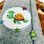 Stickdatei Schildkröte Applikation Doodle Set 456 - Sewando