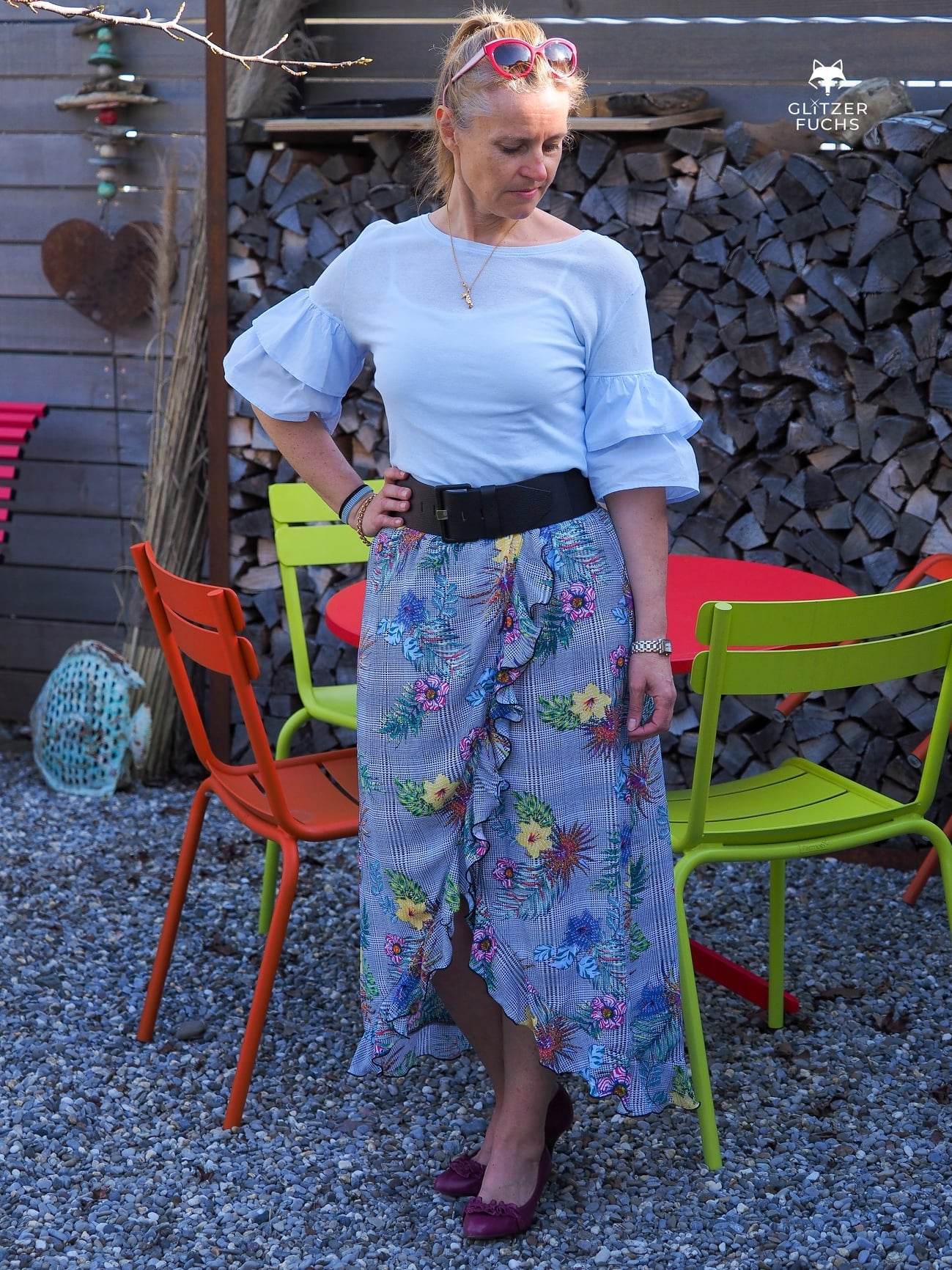 Schnittmuster Volant-Rock DORADA Gr. XS-XXL : - Sewando