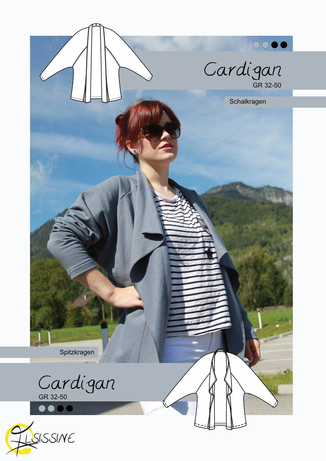 Schnittmuster Cardigan Damen Gr. 32-50 : - Sewando