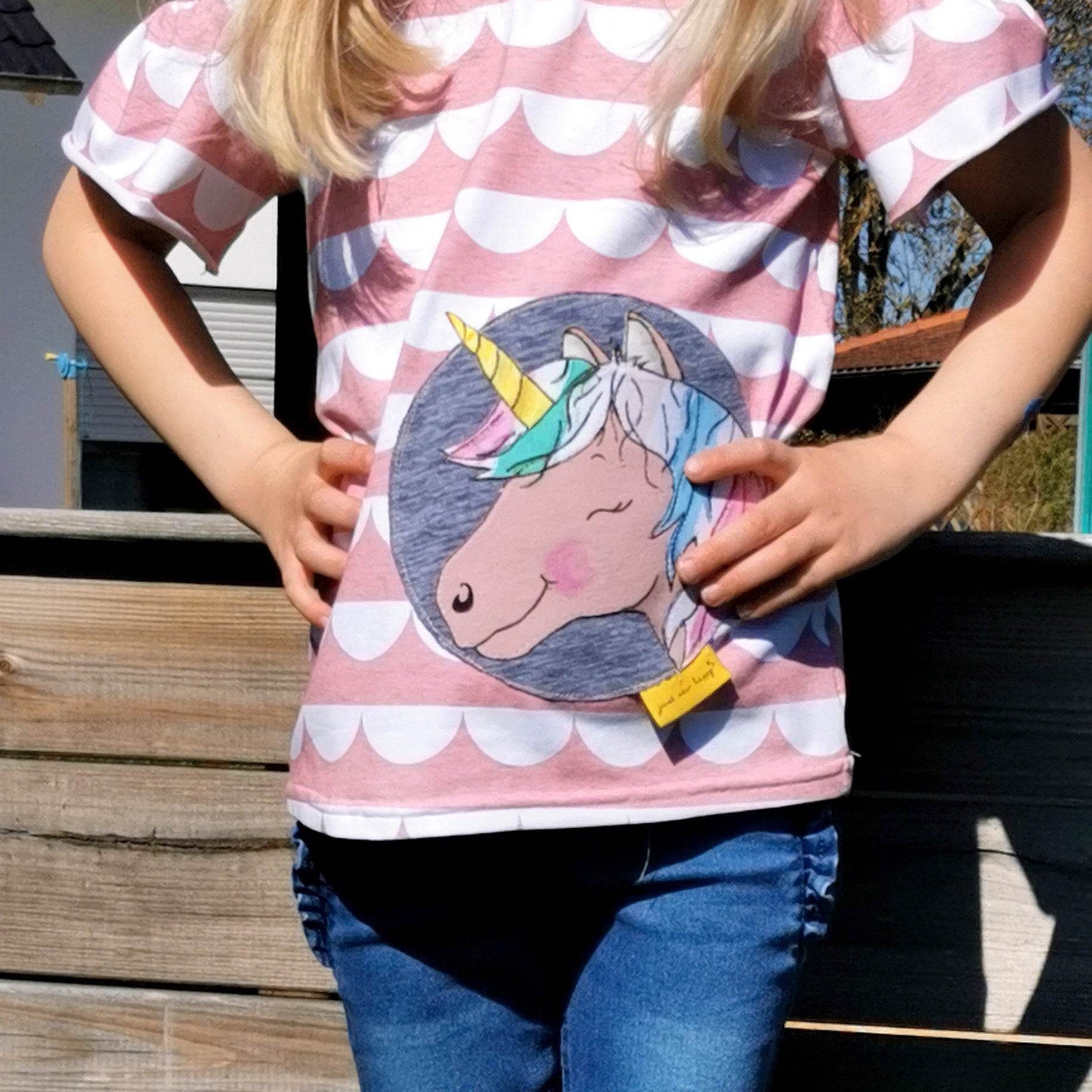 Applikationsvorlage Einhornliebe - Sewando
