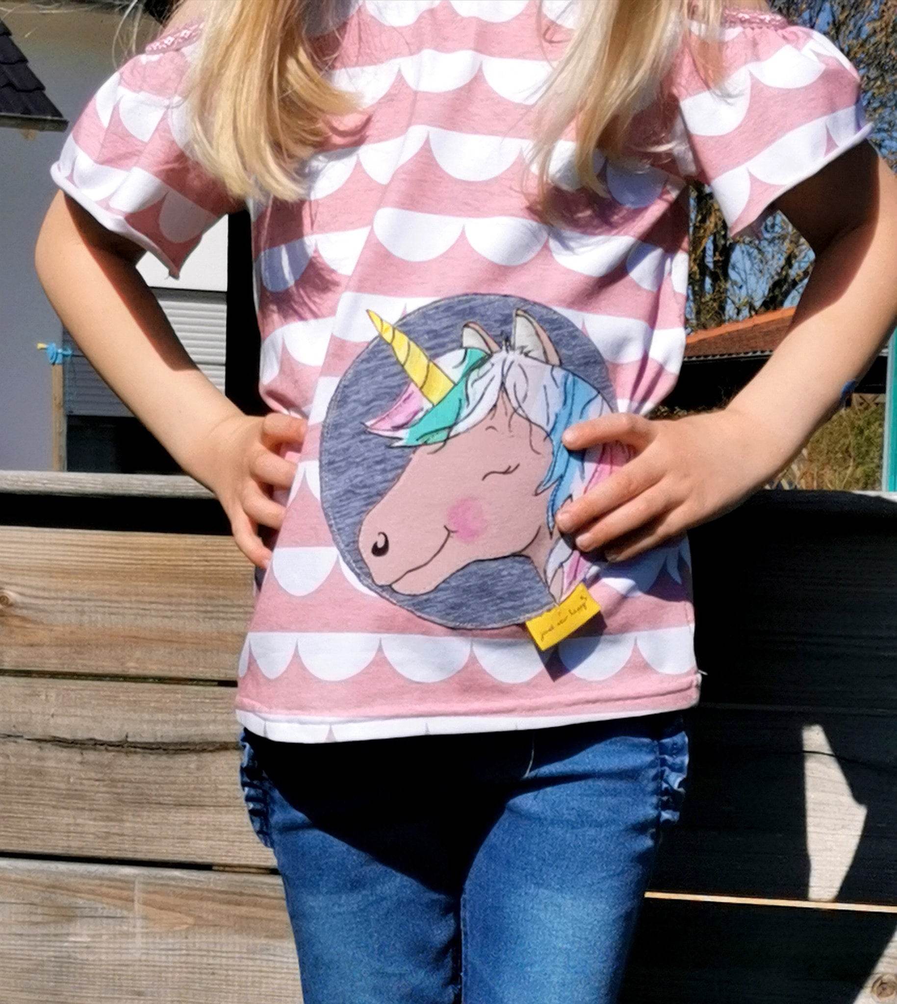 Applikationsvorlage Einhornliebe - Sewando