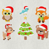 Stickdatei Weihnachten Waldtiere Set 265 - Sewando