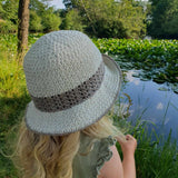 Häkelanleitung für Sommerhut ,,Solskinn" (alle Größen)