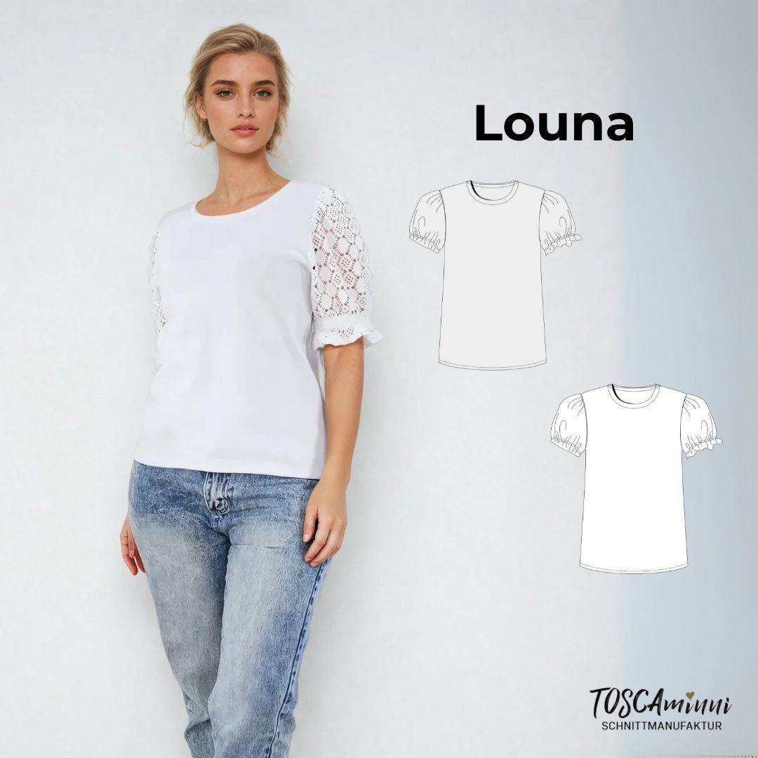 Schnittmuster Damen Shirt Louna Gr. 34-54 - Sewando