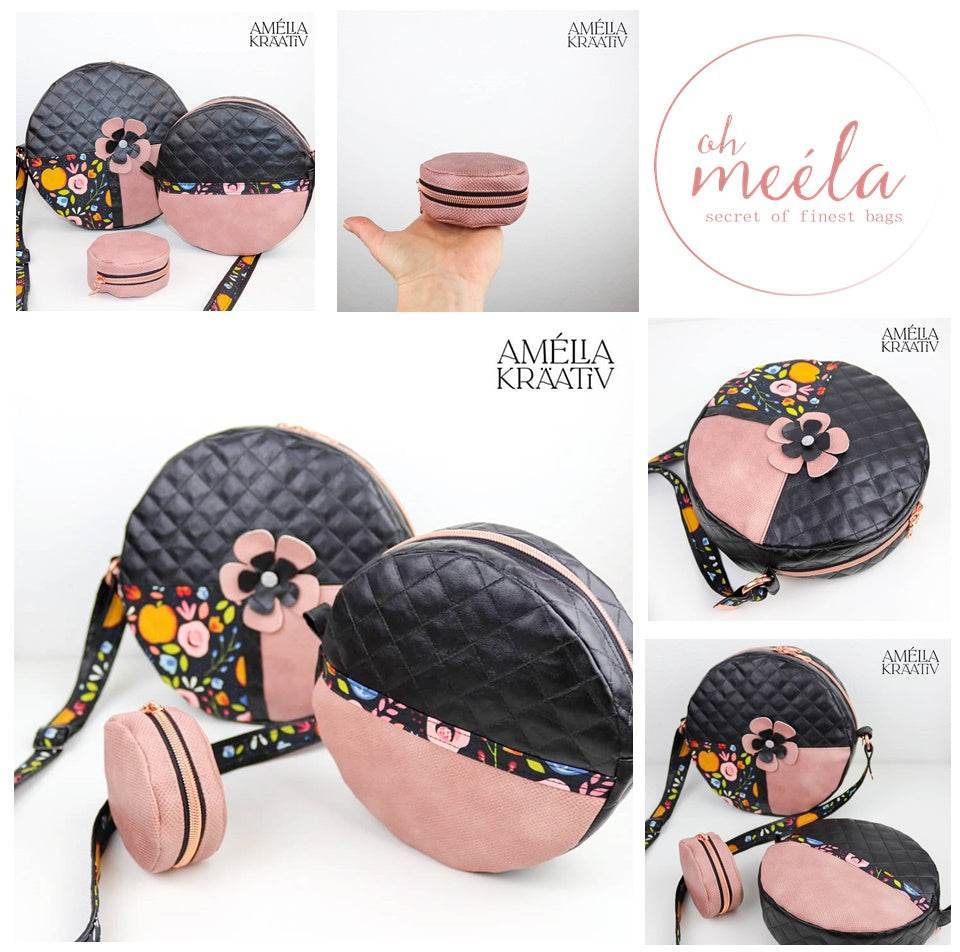 ohMilli Midi * Taschen - Schnittmuster - eBook * Round-Circlebag - Crossbodybag - Sewando
