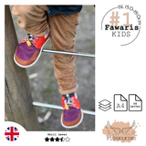 Barefoot Shoes Sewing Pattern #1 Fawaris KIDS ISL 15.0–19.0 cm, English