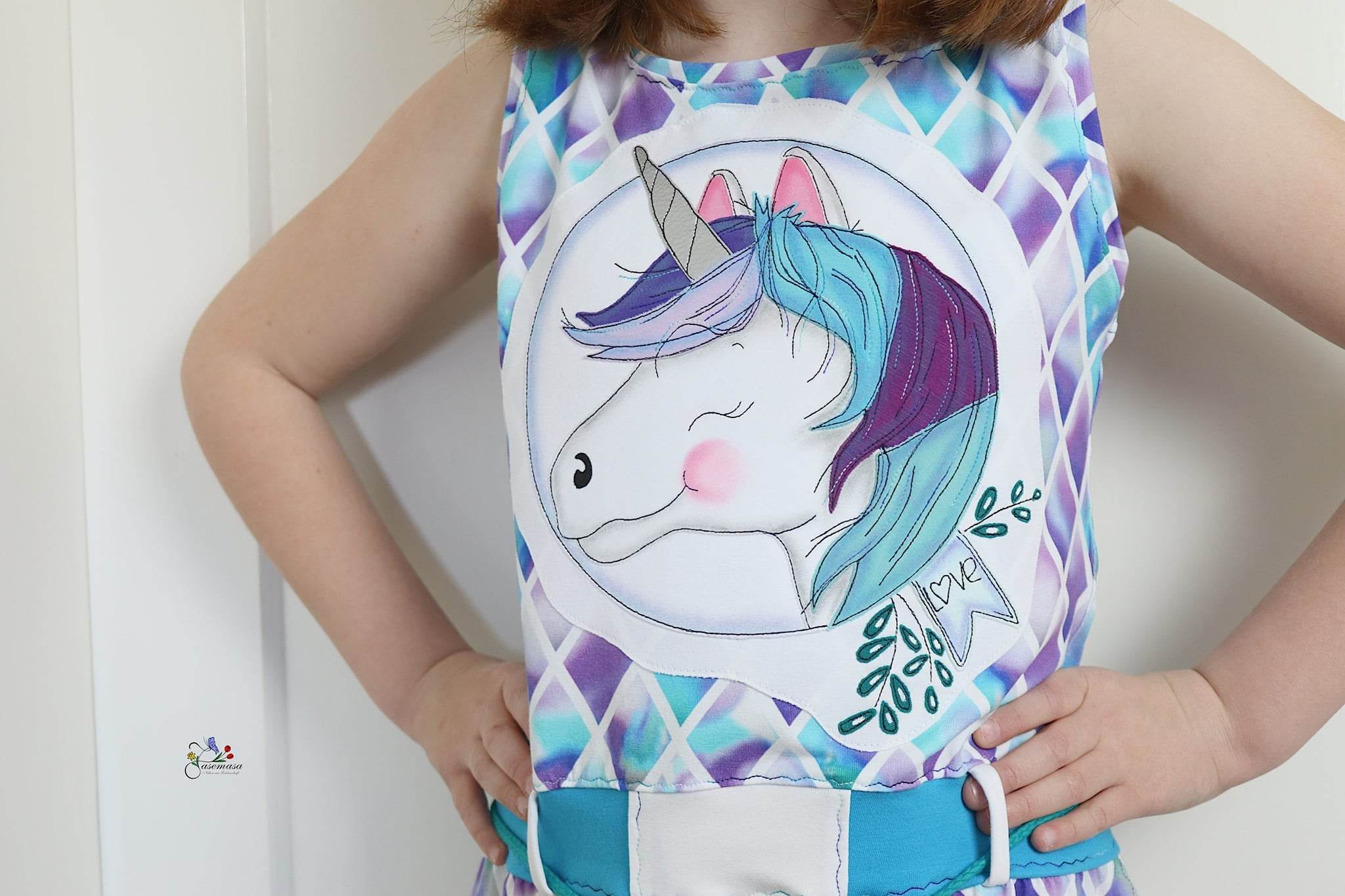 Applikationsvorlage Einhornliebe - Sewando
