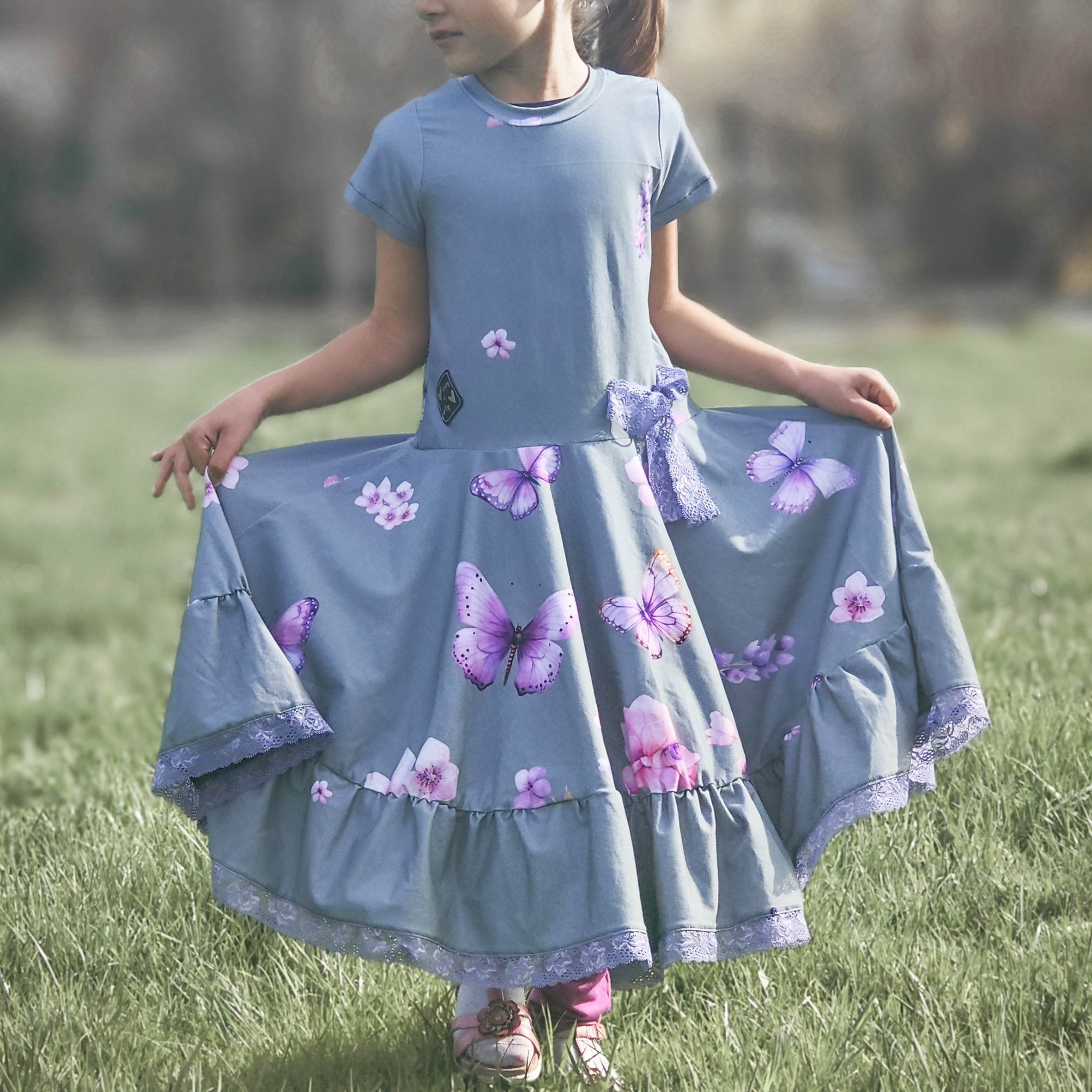 Schnittmuster Kleid Romance Größe 74 – 158 - Sewando