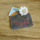 Stickdatei - Set "Beste Mama" (Schokoladenhüllen in div. Größen, Anhänger, Gutschein-Etui etc.)