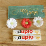 Stickdatei - Set "Beste Mama" (Schokoladenhüllen in div. Größen, Anhänger, Gutschein-Etui etc.)