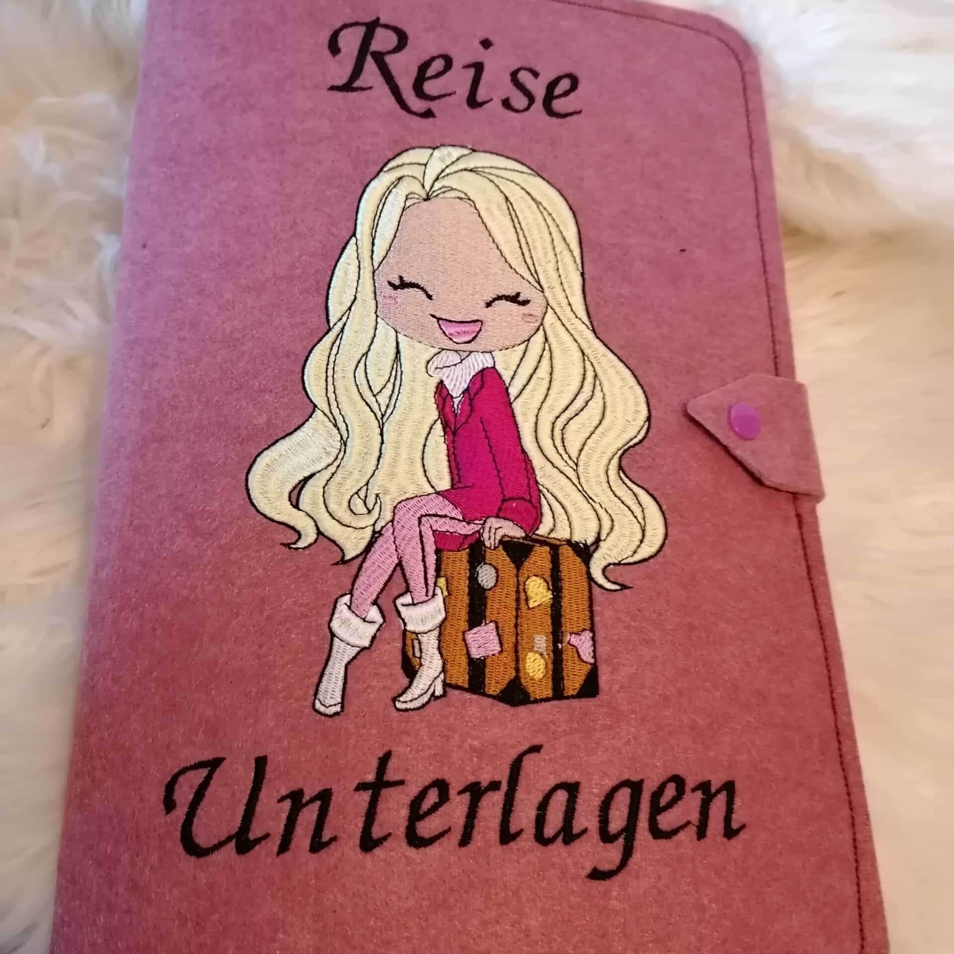 Mädchen Stickdatei – bereit für das nächste Abenteuer mit deiner Stickmaschine - Sewando