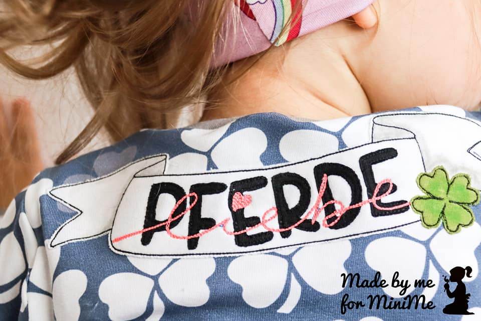 Applikationsvorlage Pferdeliebe - Sewando