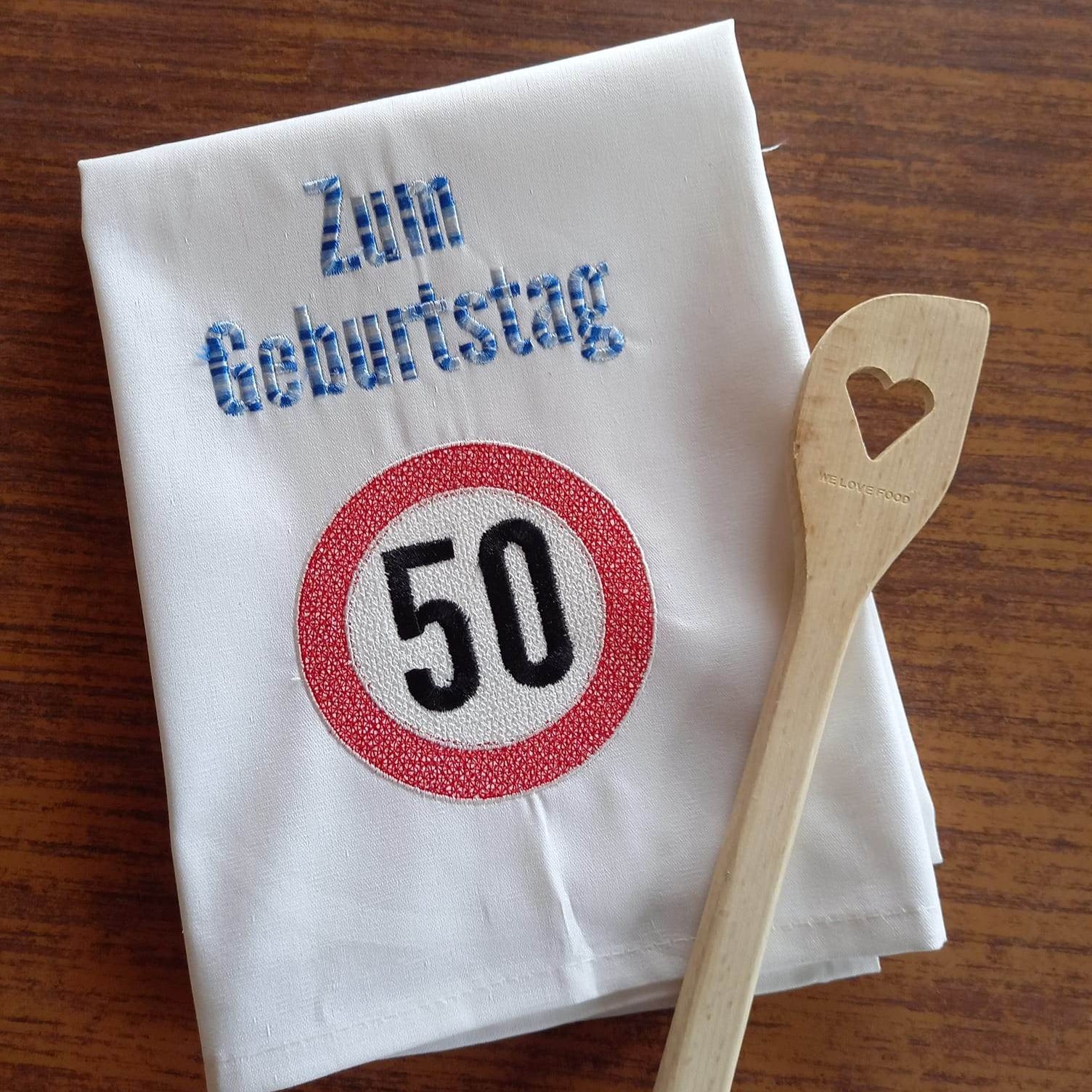 Stickdatei - Verkehrsschilder zum Geburtstag - Sewando